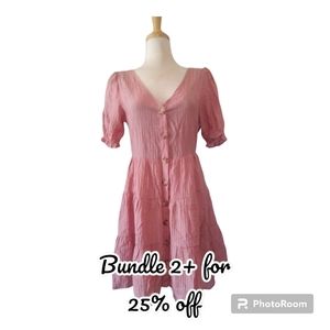 Bohemian midi baby doll dress